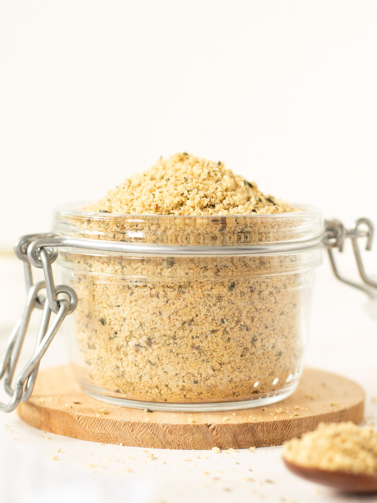 Nut-free hemp parmesan cheese.