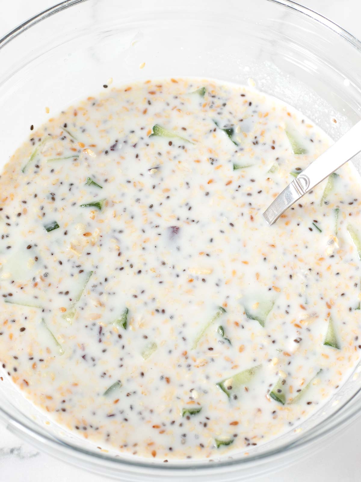 Simple savory overnight oats.