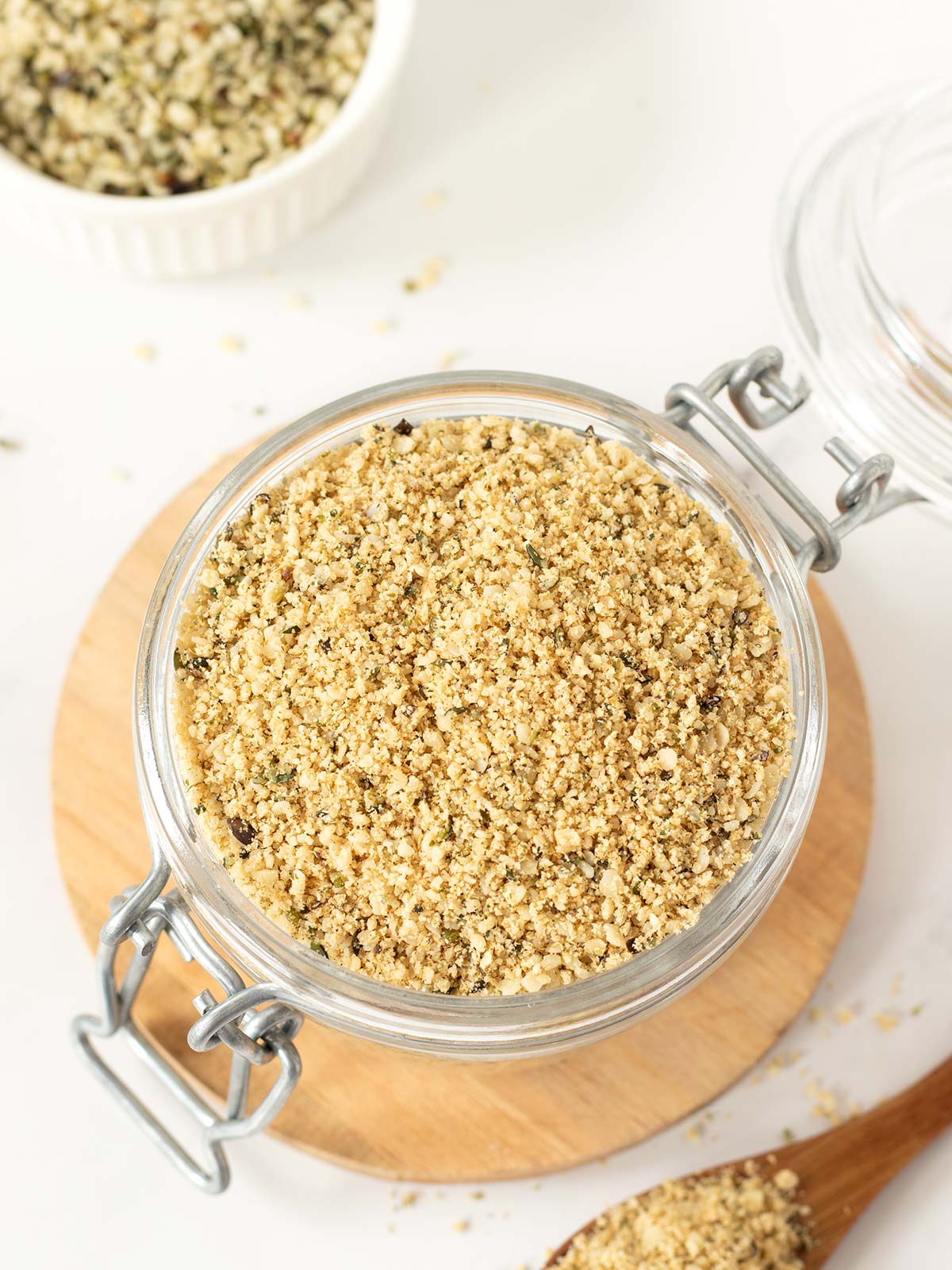 Vegan hemp parmesan cheese.