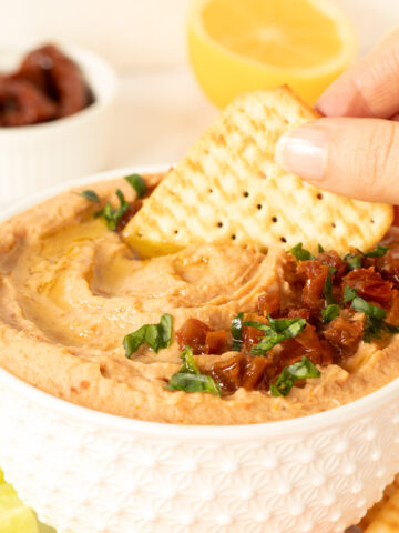 Vegan sun dried tomato dip.