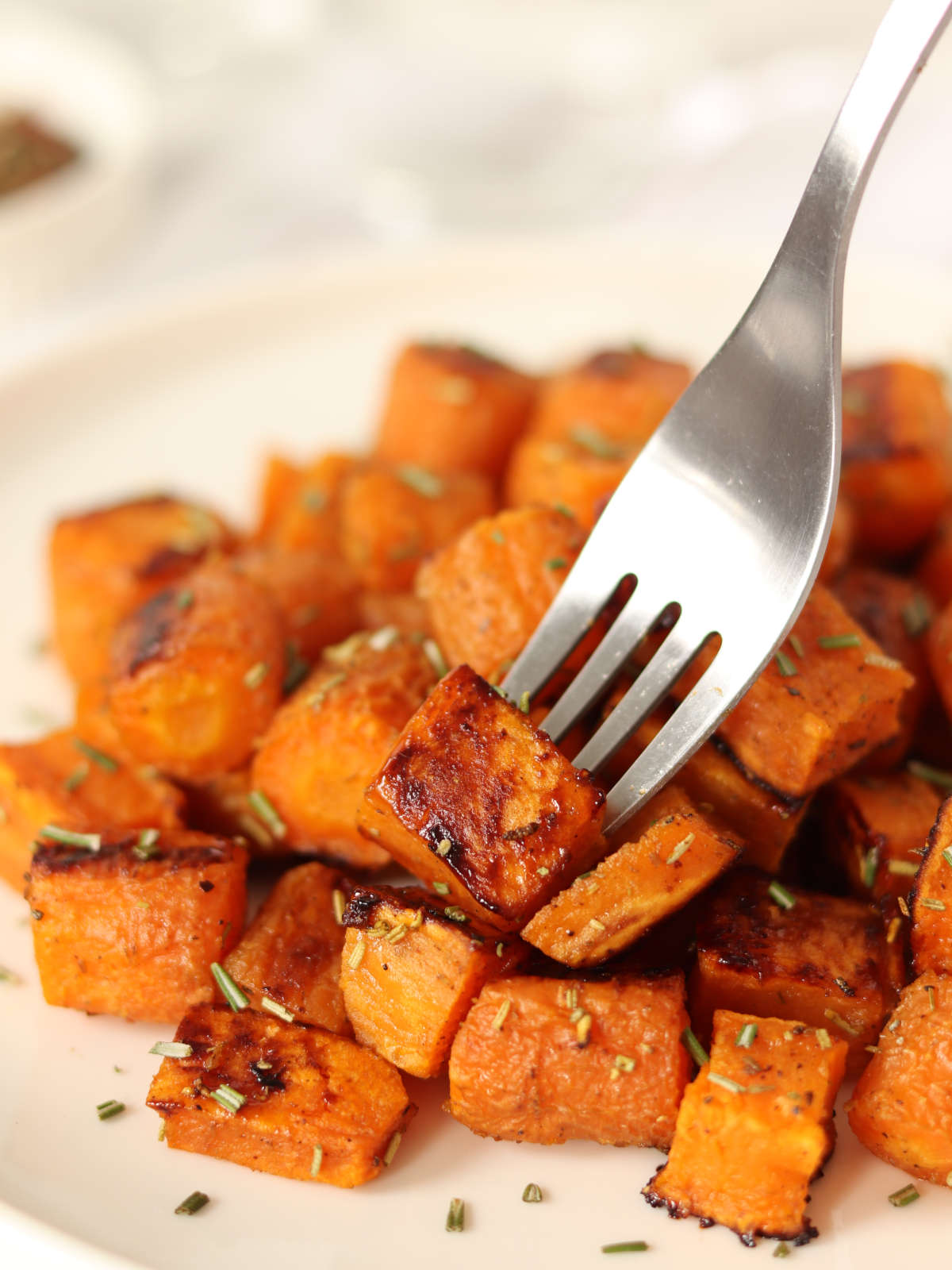 Simple roasted sweet potatoes and carrots.