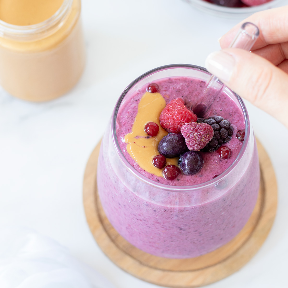 Berry Peanut Butter Smoothie