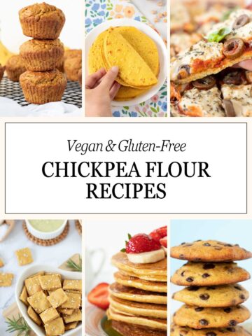 Chickpea flour recipes (vegan and gluten-free).