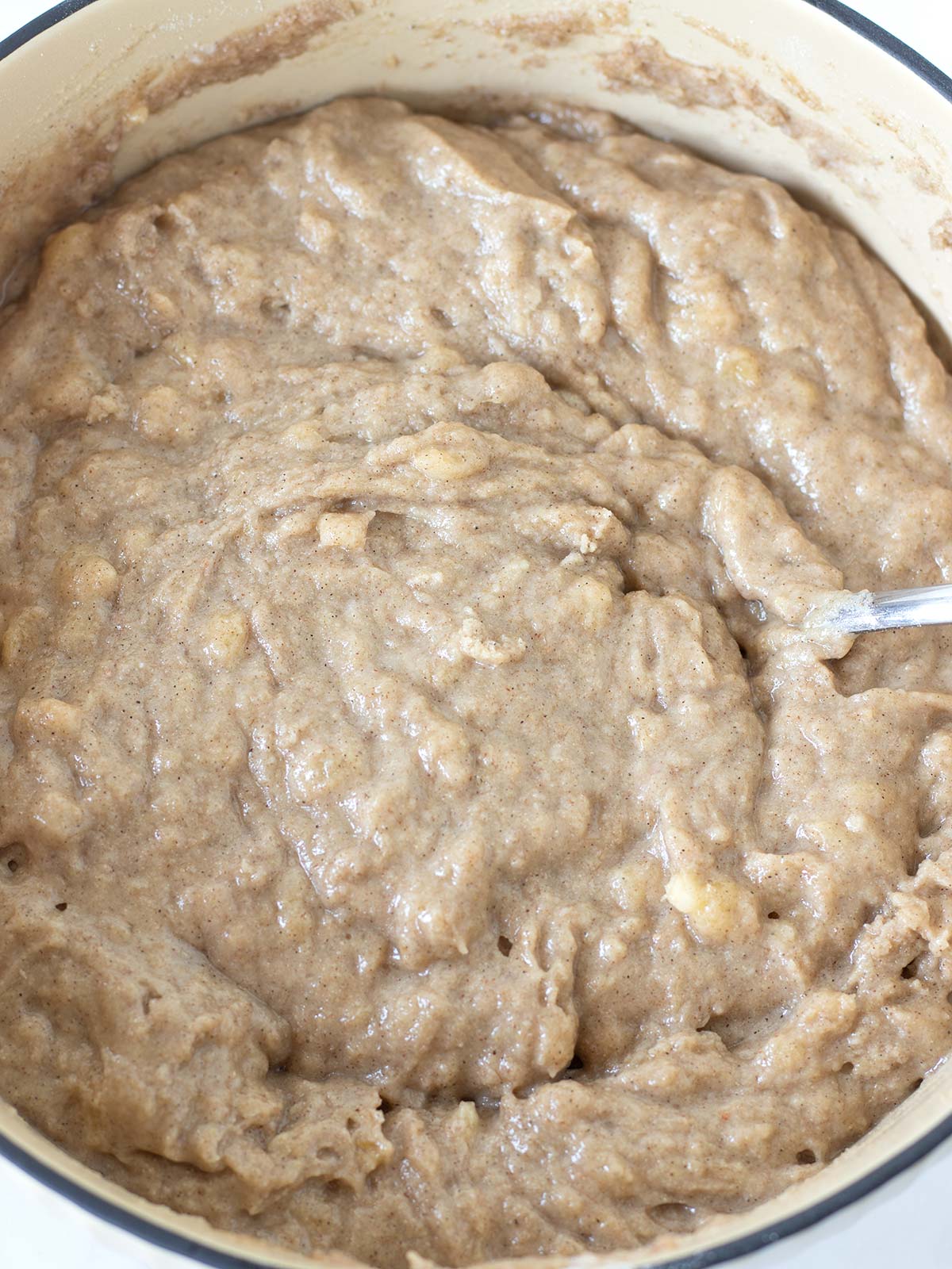 Buckwheat banana bread batter.