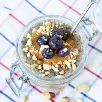 Peanut butter chia pudding.