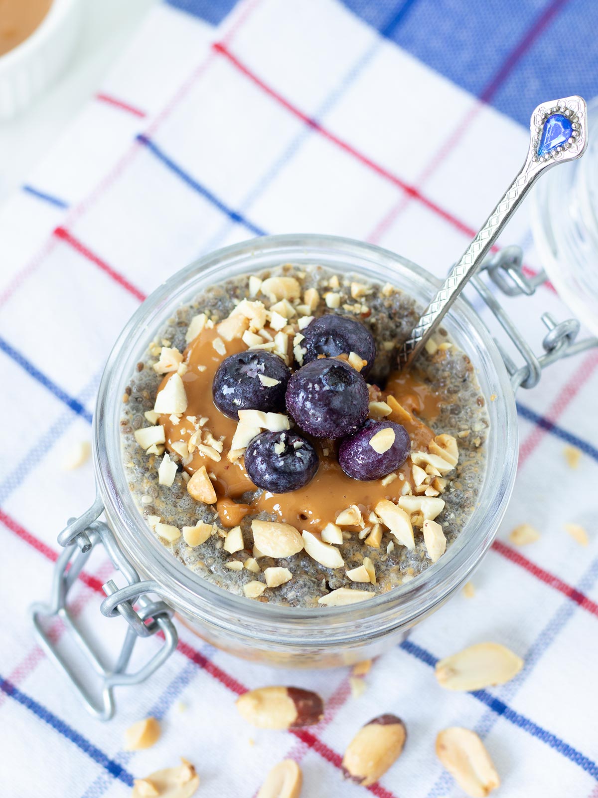 Peanut butter chia pudding.
