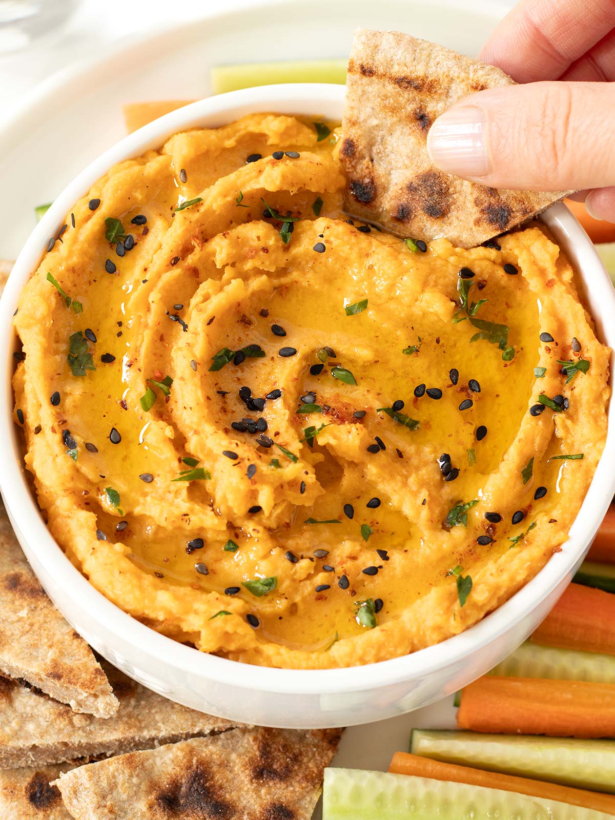 Sweet potato hummus.
