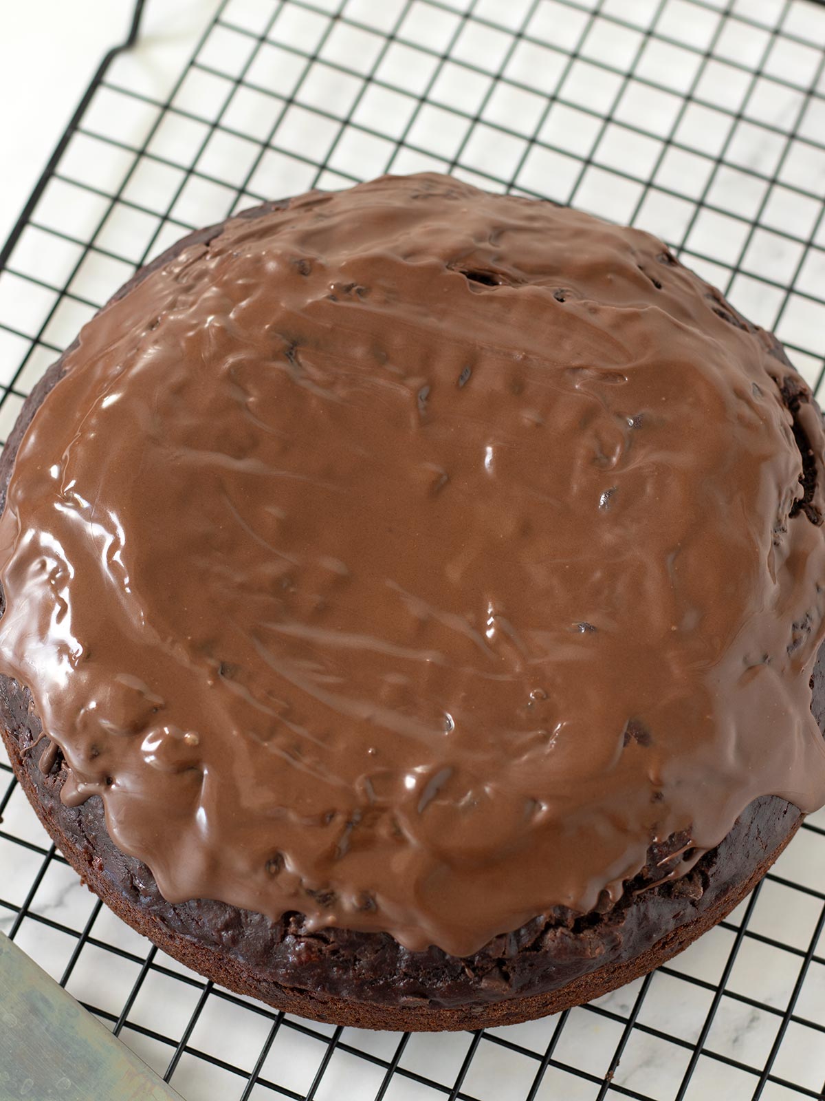 Vegan banana cocoa cake.