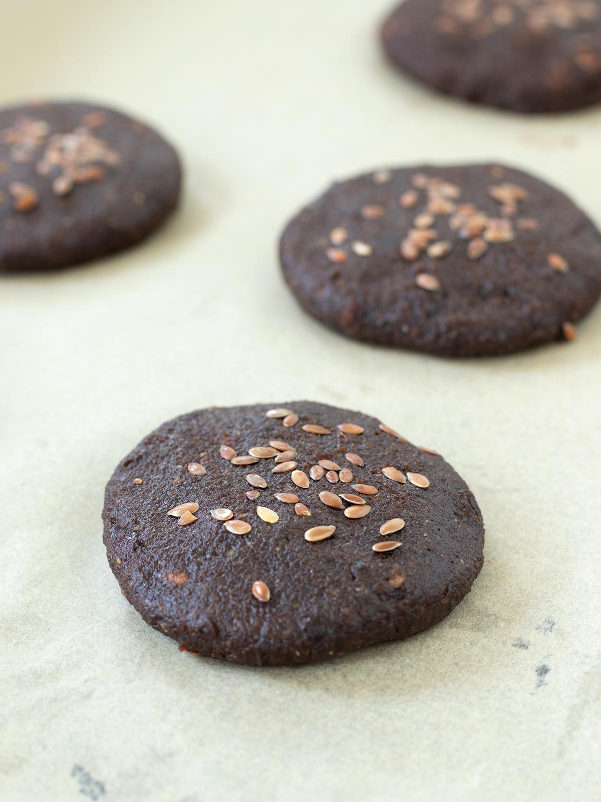 Gluten-free flax seed cookies.