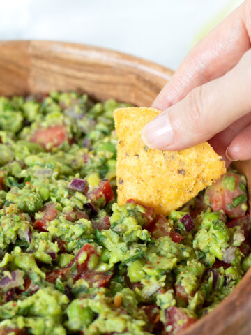 Green pea guacamole (no avocado).