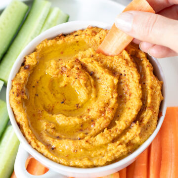 Roasted carrot hummus.