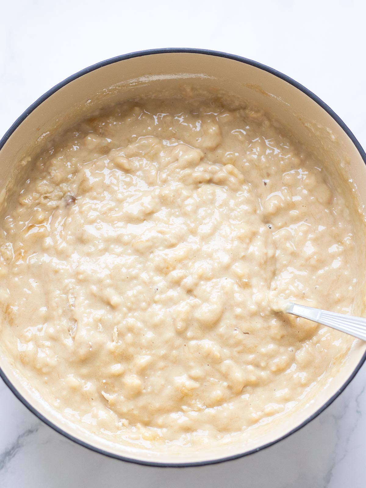 Vegan banana raspberry muffins batter.