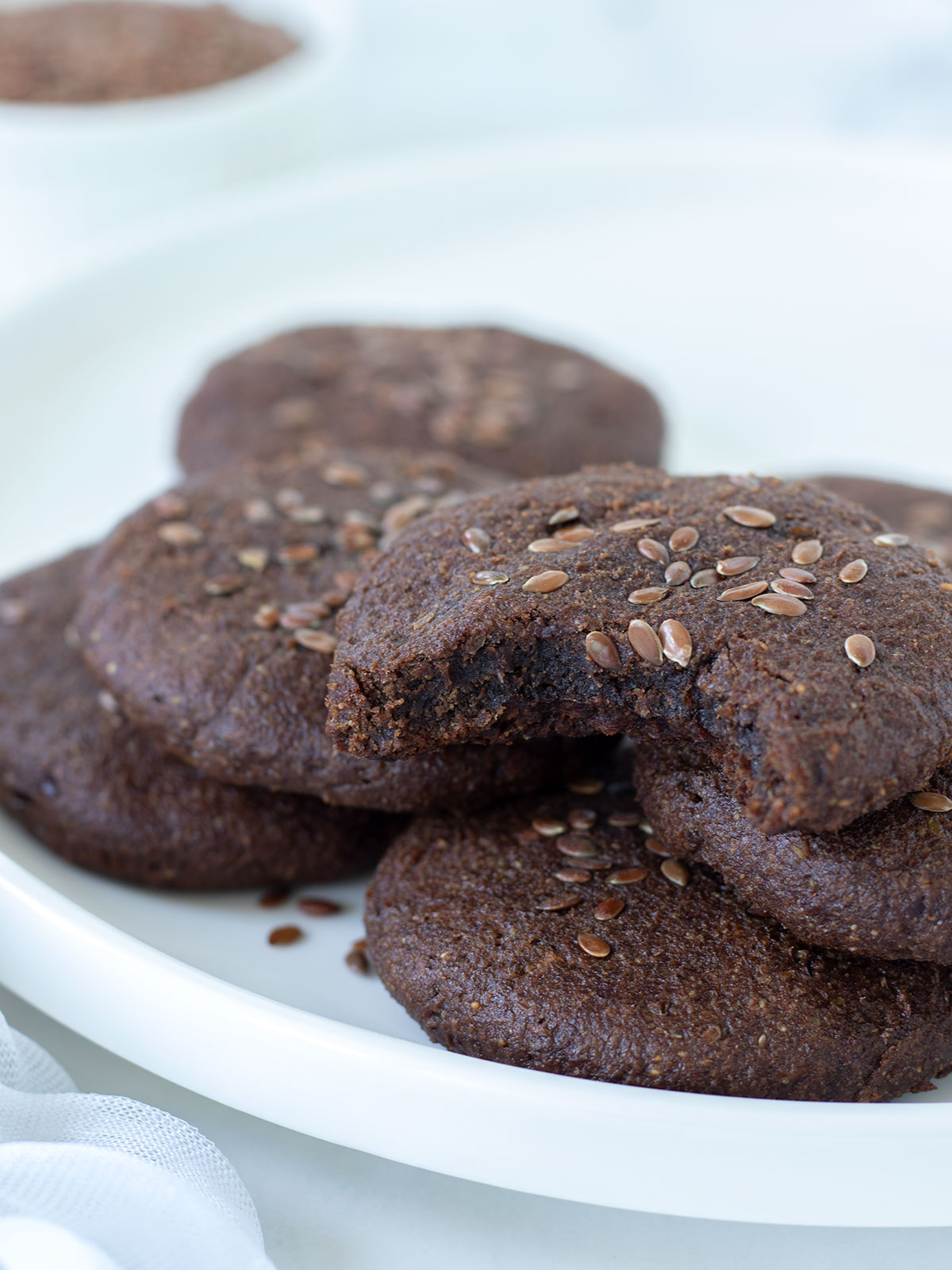 Vegan flax seed cookies.