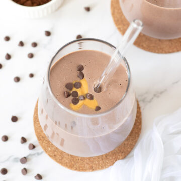 Chocolate silken tofu smoothie (no banana).