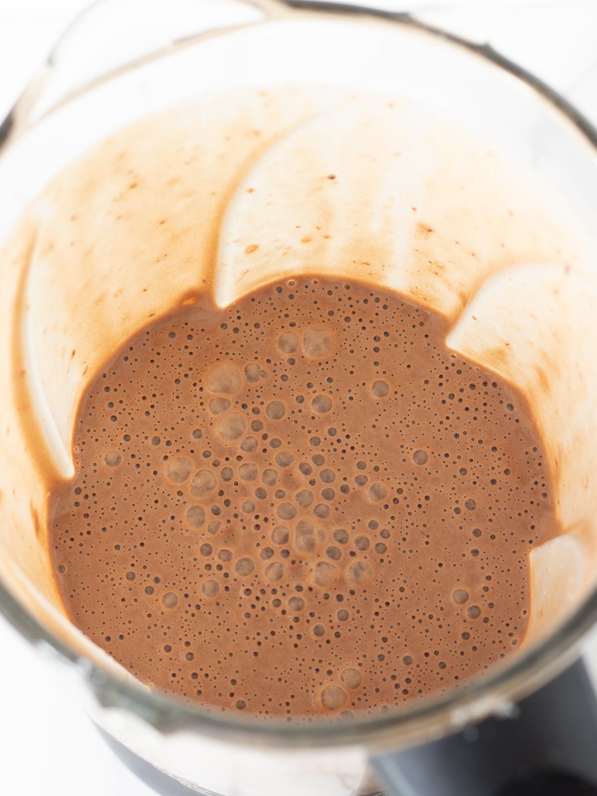 Chocolate silken tofu smoothie without banana.