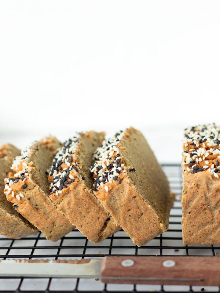 Gluten-free chickpea lentil bread.