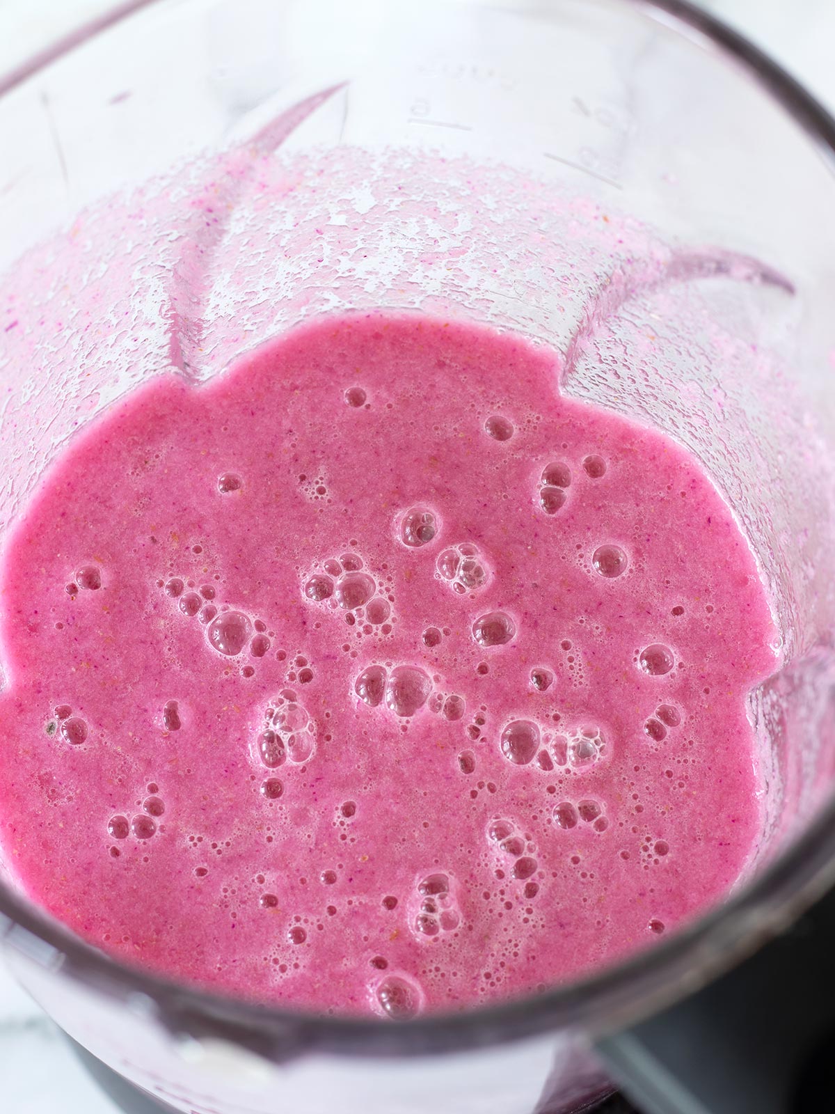 Pineapple red cabbage smoothie.