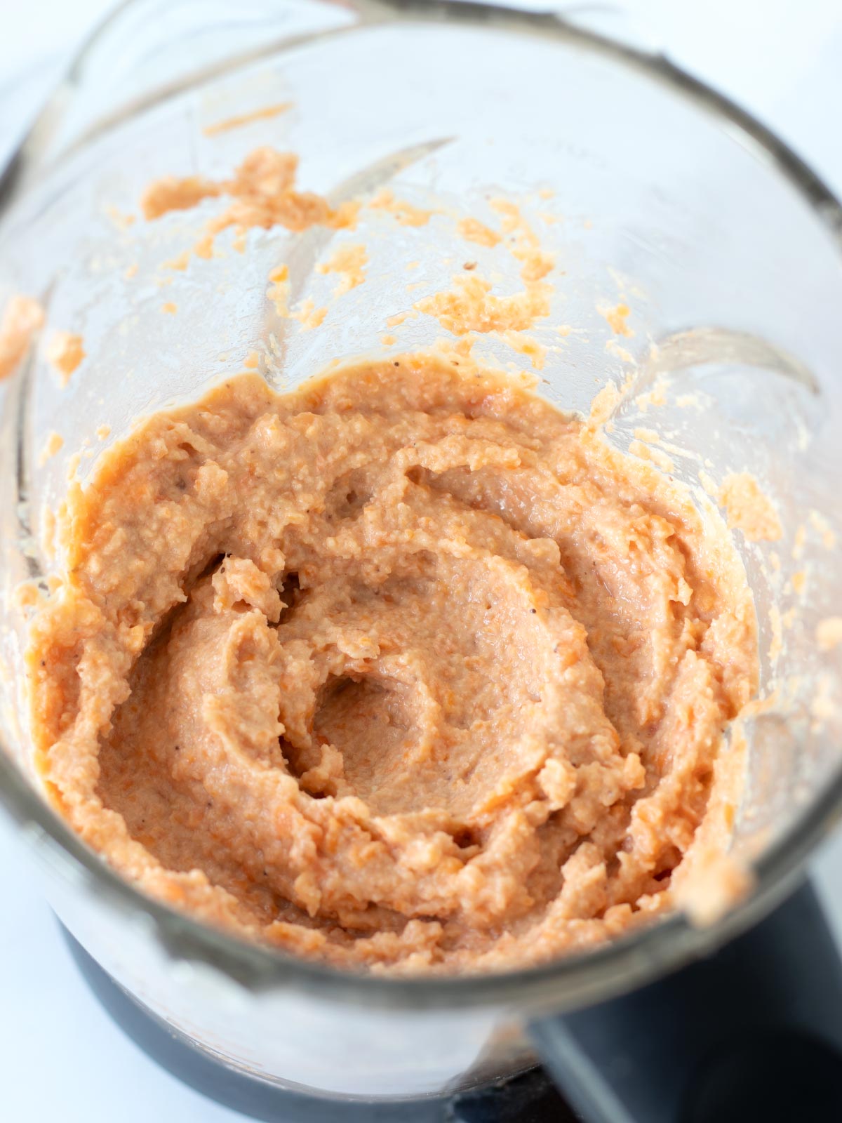 Lentil banana bread mixture.