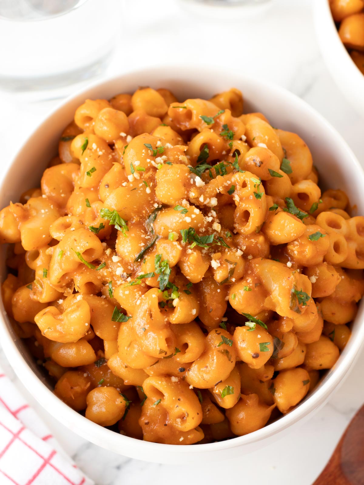 Plant-based high protein chickpea pasta.