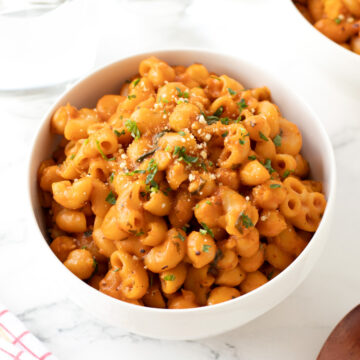 Vegan chickpea pasta (pasta e ceci).