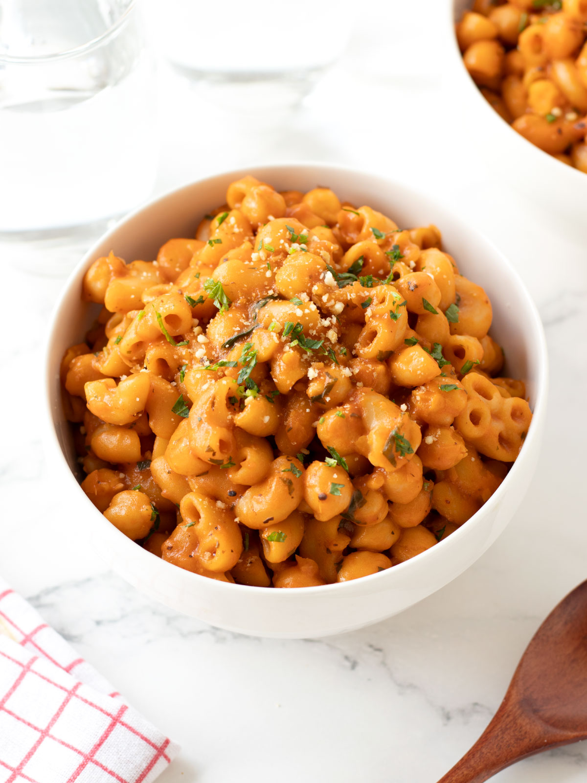 Vegan chickpea pasta (pasta e ceci).