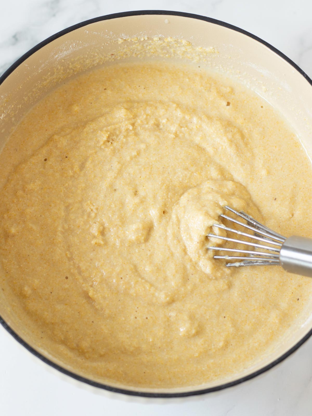 Vegan cornbread batter.