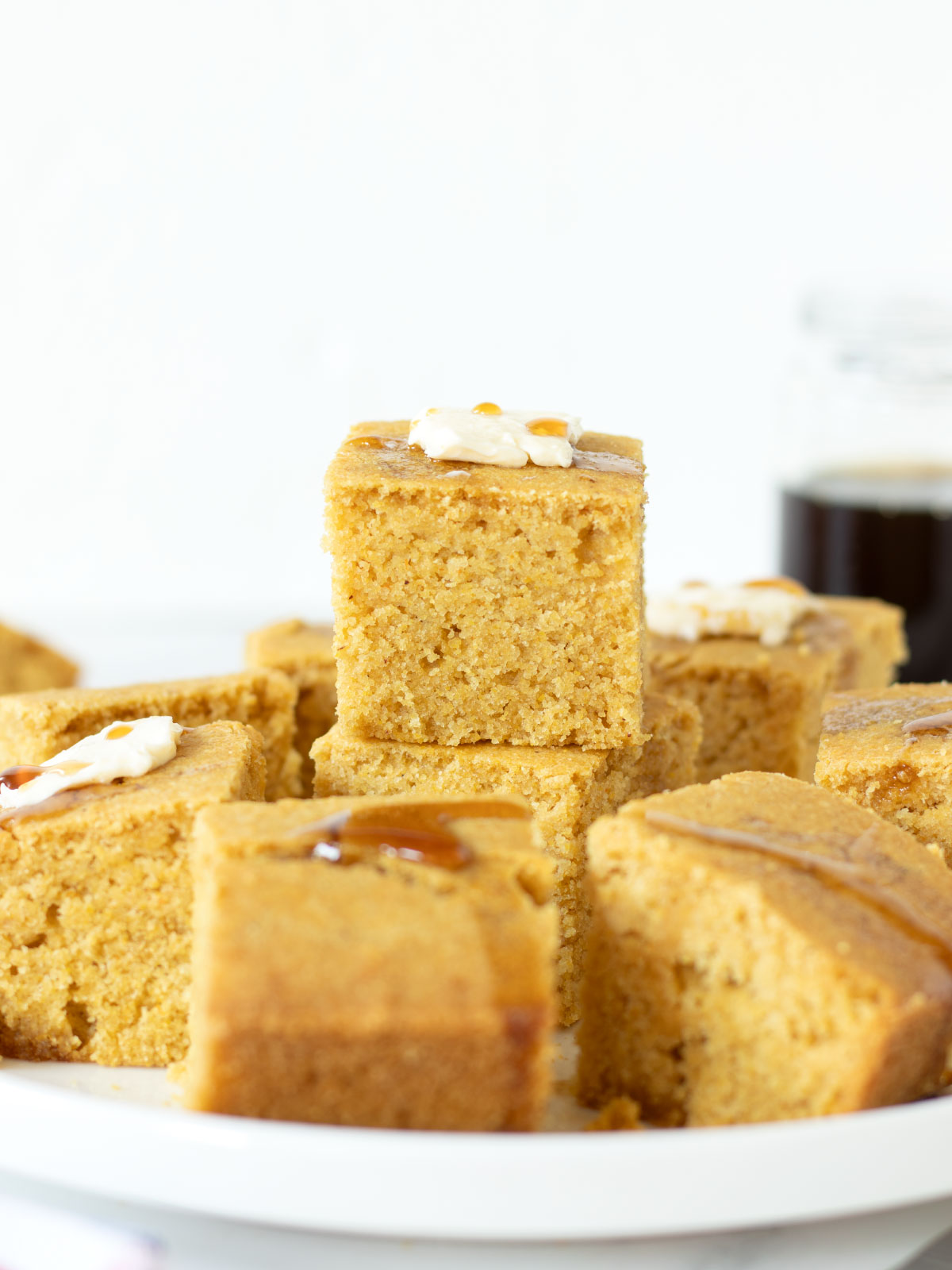 Moist vegan cornbread.