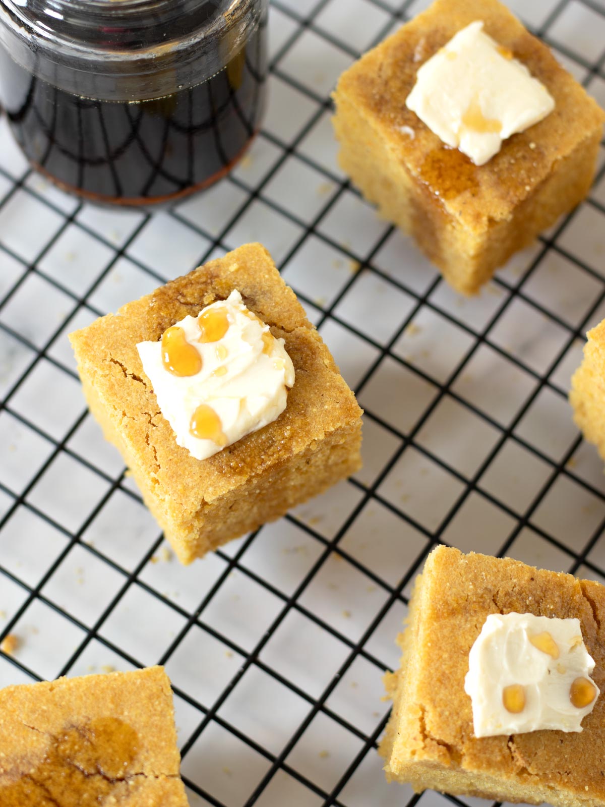Moist vegan cornbread.