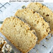 Chickpea flour bread (gluten-free and vegan).