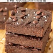 Vegan banana protein brownies.