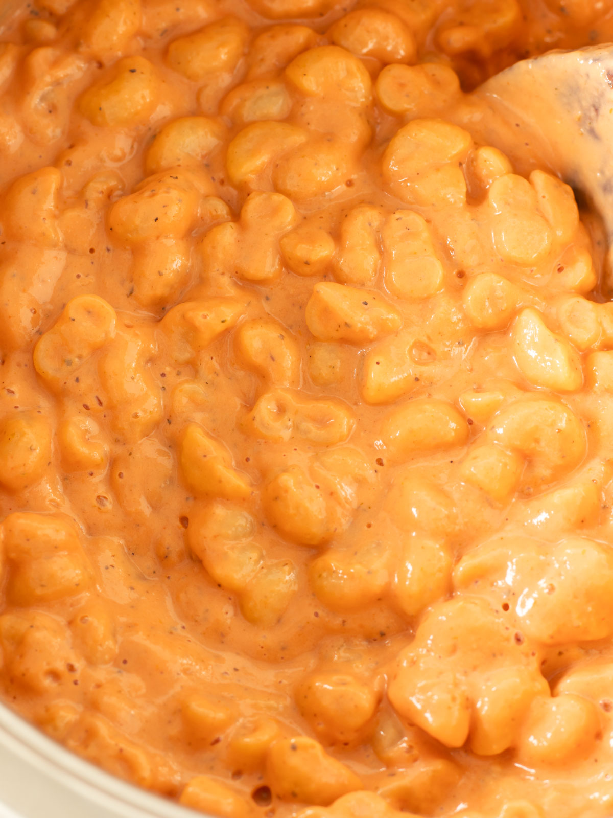 High-protein silken tofu tomato pasta.